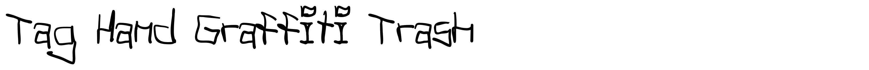 Tag Hand Graffiti Trash